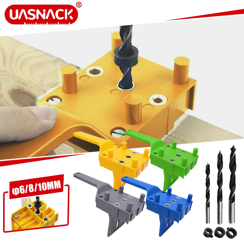 

Woodworking Hand Tools Quick Locator Handheld 6/8/10mm Puncher Positioning Fixture For Woodworking Positioning Pin Joints