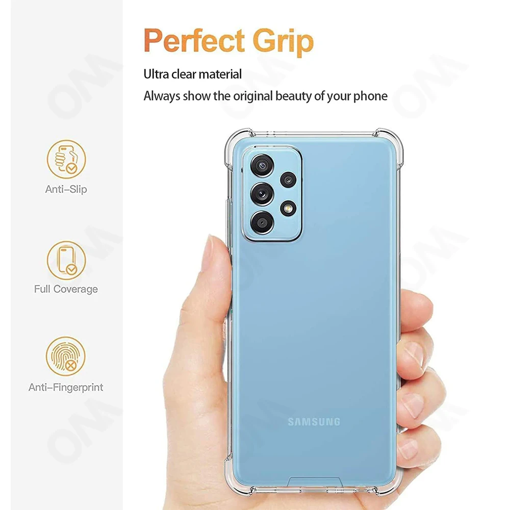 Кристально чистый чехол для Samsung Galaxy A32 A23 5G 4G защитный смартфона прозрачные