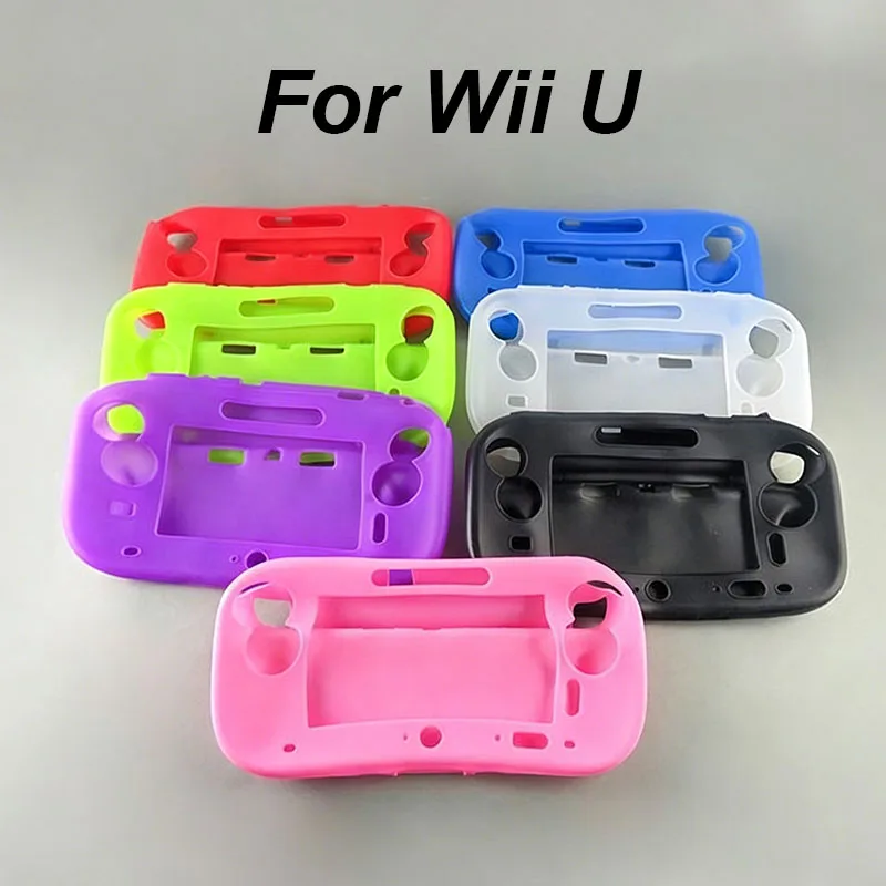 Фото 1 шт. Мягкий силиконовый защитный чехол для Wii U, гелевый чехол-накладка для контроллера Wii U, защитный чехол для геймпада. №1