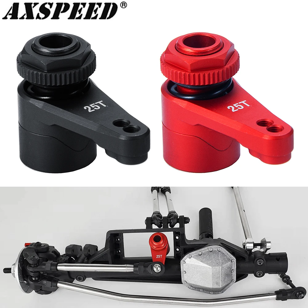 AXSPEED из алюминиевого сплава 25T рулевой сервопривод черный красный для 1/10 AXIAL RBX10