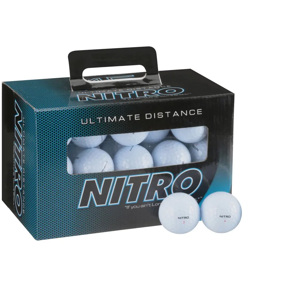 Ultimate Distance Golf Balls, White, 45 Pack