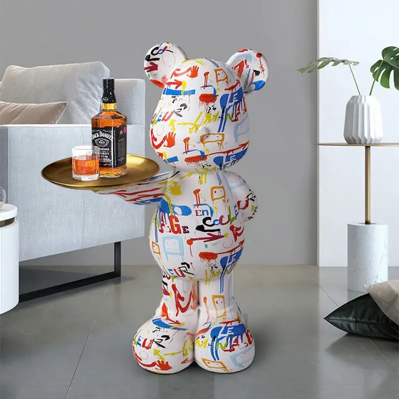 

Home Decoration Accessories For Living Room Large Landing Bear Figurines For Interior Room Decor Sculptures Statues end table