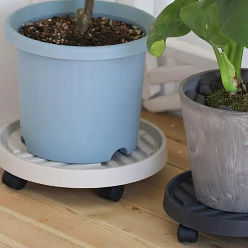 2024 Поднос для ежедневного использования горшков с колесами Круглый подвижный