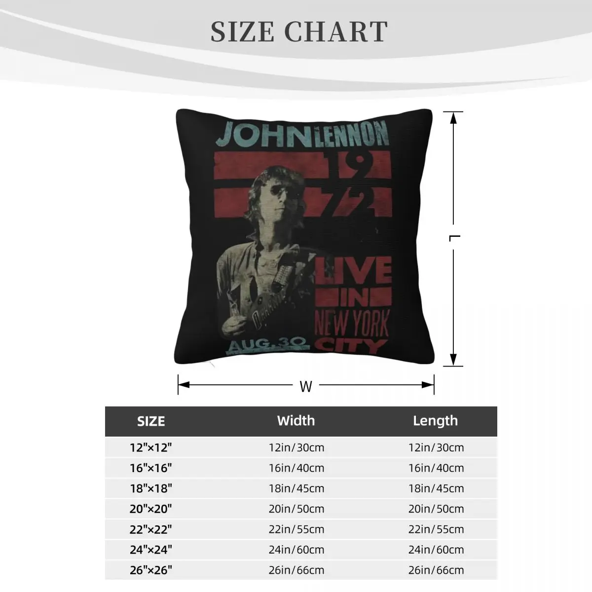 John Histper Baju Lennon Tinggal Di Nyc 1972 мужская унисекс ретро женская наволочка по