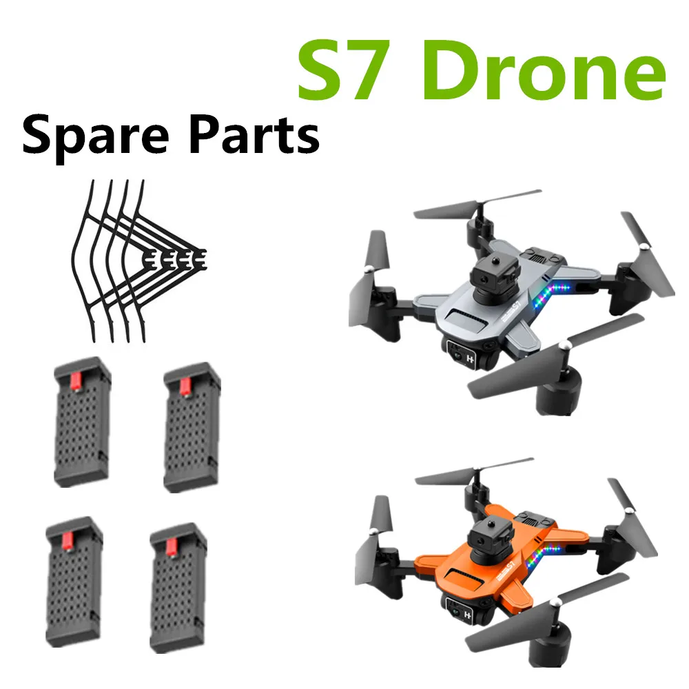 

3.7V 2000mAh Battery / protect frame / Propeller Maple Leaf For S7 RC Drone S7 Drone Spare Parts
