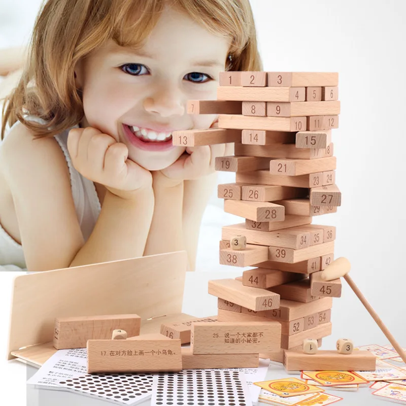 

63 шт., детский Деревянный конструктор