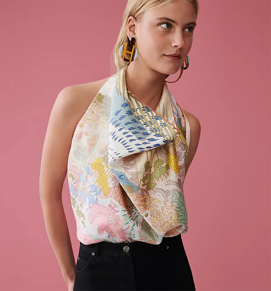 

Шёлковый шарф из натурального шелка, 90 шт.