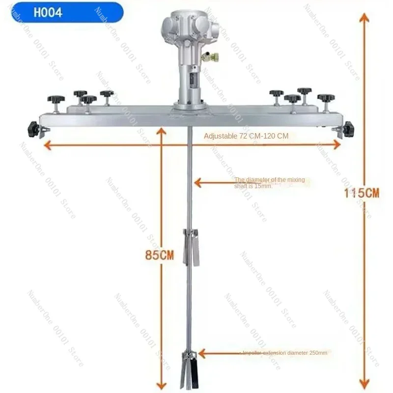 Миксер tangki IBC миксер Kredit pneumatik 1-тонный барабан barel komersial 1000L dengan gantáb penyangga