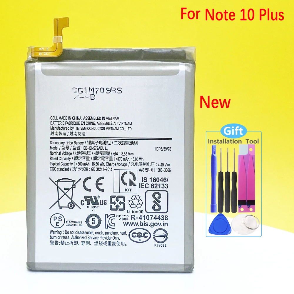 Новый аккумулятор для Samsung Galaxy Note 10 + Plus Note10Plus