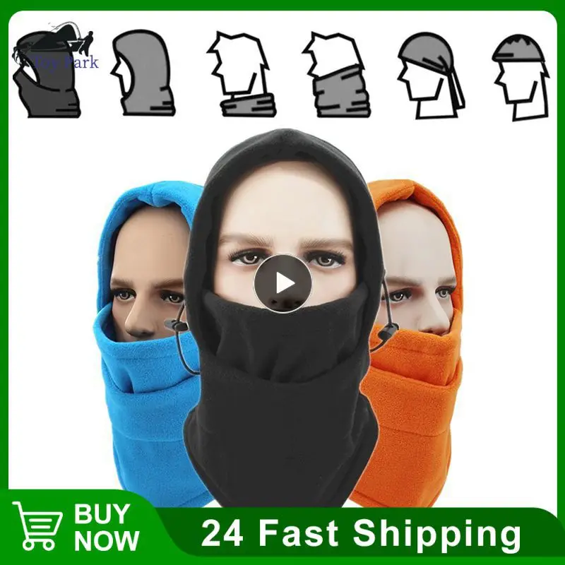 

Outdoor Sports Balaclava Hats Autumn Winter Scarves Fleece Hat Women Men Cycling Cap Windproof Face Mask Breathable Warm Hat