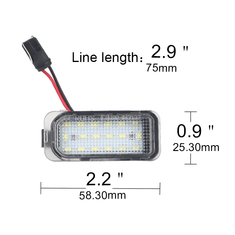 Ford Mondeo Kuga Fiesta Focus DA3 5D DYB Grand C-Max S-Max Galaxy JAGUAR Подсветка номерного знака автомобиля