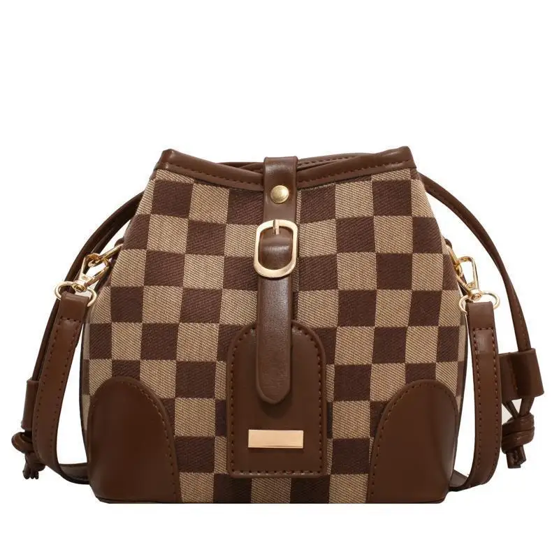 

Messenger Shoulder Canvas Women's Fashion Bag 2022 Trend Bucket Chain Crossbody the Tote Bags for Women Handbag Luxury Designer