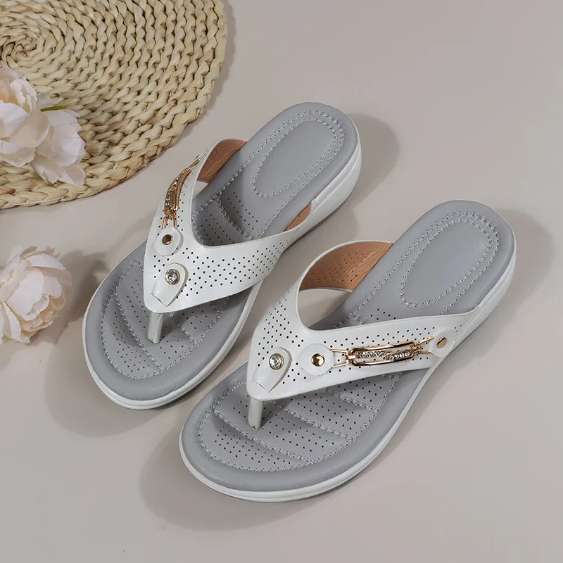 Summer Slippers Women's Open Toe Shoes 2023 New Wedge Platform Sandals Beach Party Outdoor Casual Ethnic Style Women's Shoes New