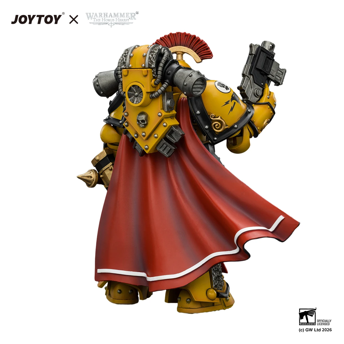 Фото Фигурка JOYTOY Warhammer 40K 1/18: Праептор Легиона Имперских Кулаков в броне Mk III, модель игрушки №3