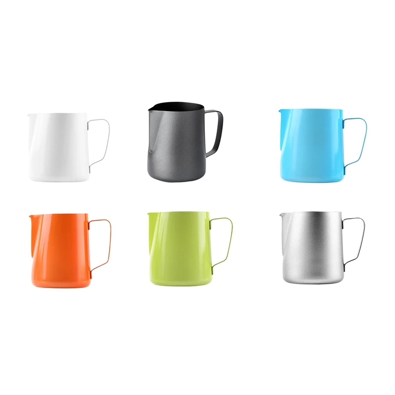 

Coffee Milk Jug Stainless Steel Frothing Pitcher Pull Flower Cup Coffee Milk Frother Latte Art Milk Foam Coffee Tools