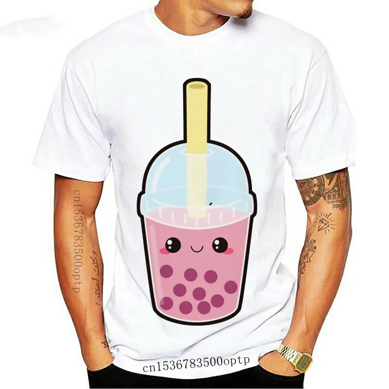

Мужская одежда Antidazzle 2017, модная летняя женская Повседневная футболка с коротким рукавом, женская футболка с принтом пузырьков чая и молока, ...