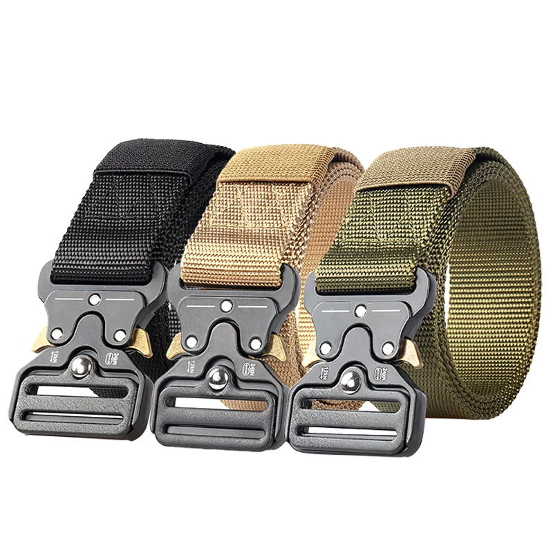 

Men's Belt Army Outdoor Hunting Tactical Multi Function Combat Survival High Quality Marine Corps Canvas For Nylon Male Luxury