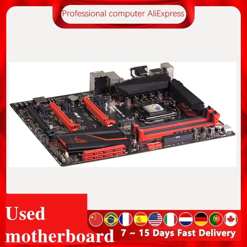 Материнская плата M7H для настольного компьютера Asus MAXIMUS VII HERO Z97 LGA 1150 Core i7 i5 i3 DDR3 SATA3