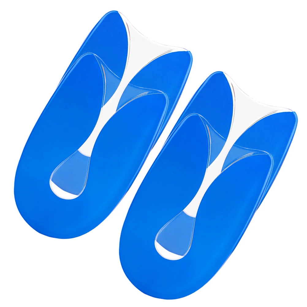 

Женские туфли на высоком каблуке, 2 пары, вставки в форме подкладки, женские синие гелевые подкладки 10,5x6,5 см