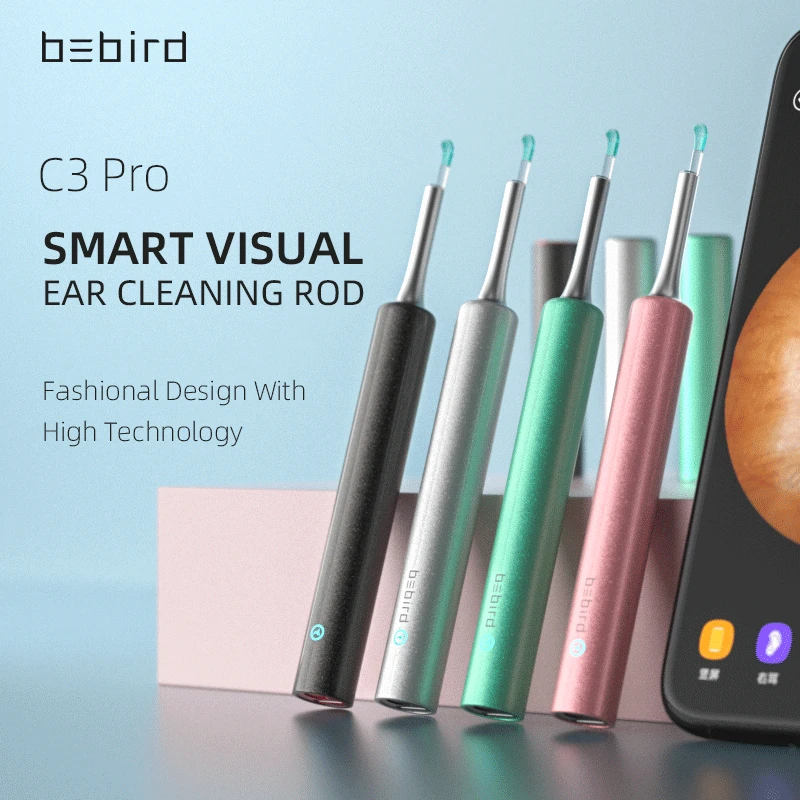

Official Bebird C3 Pro Smart Visual Ear Stick In-Ear Cleaning Rod WiFi HD Endoscope 250mAh battery Otoscope Borescope Ear Picker