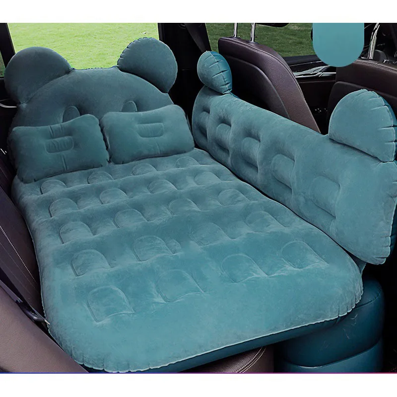 

Мультяшный защитный надувной матрас на заднее сиденье автомобиля, многофункциональный диван, воздушная кровать, портативный, для путешествий, кемпинга на открытом воздухе