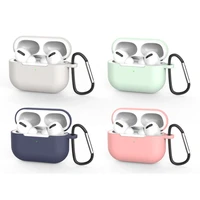 silicone cover case for apple airpods pro case hook bluetooth case for airpod pro for air pods pro earphone accessories skin