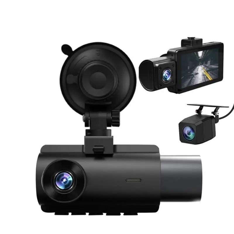 

3-дюймовый IPS3 объектив 1080P + 1080P + 720P GPS HD видеорегистратор