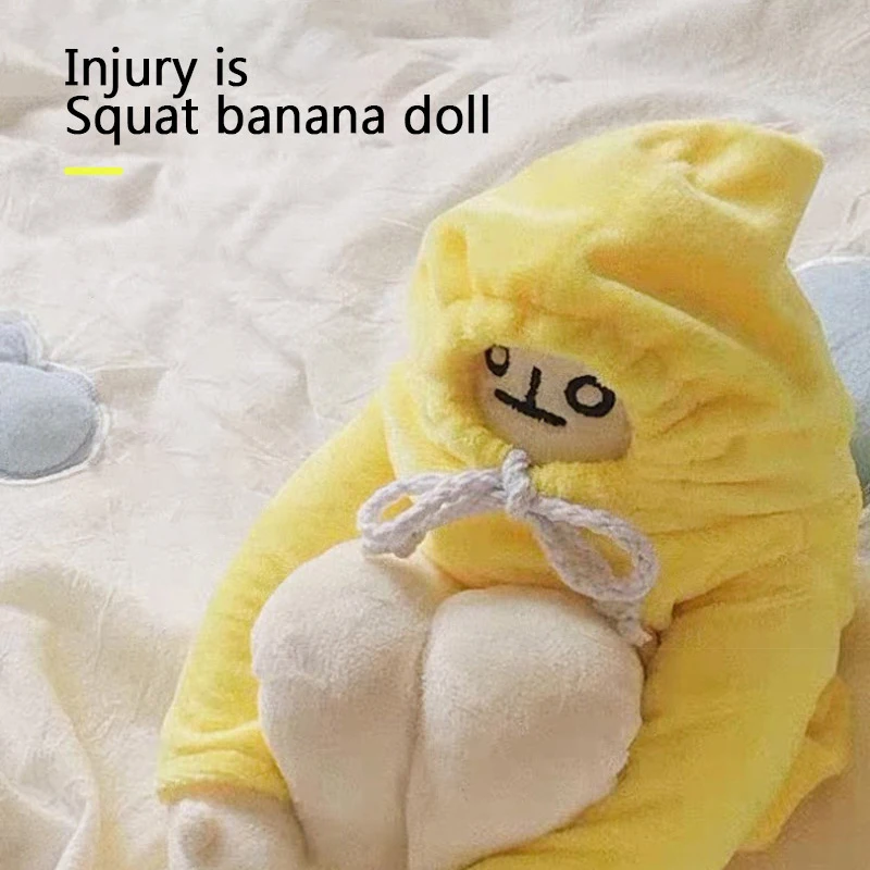 

New Kawaii Doll Yellow Banana Man Plush Toy Korean Popular Anime Soothing Doll Baby Holiday Gift