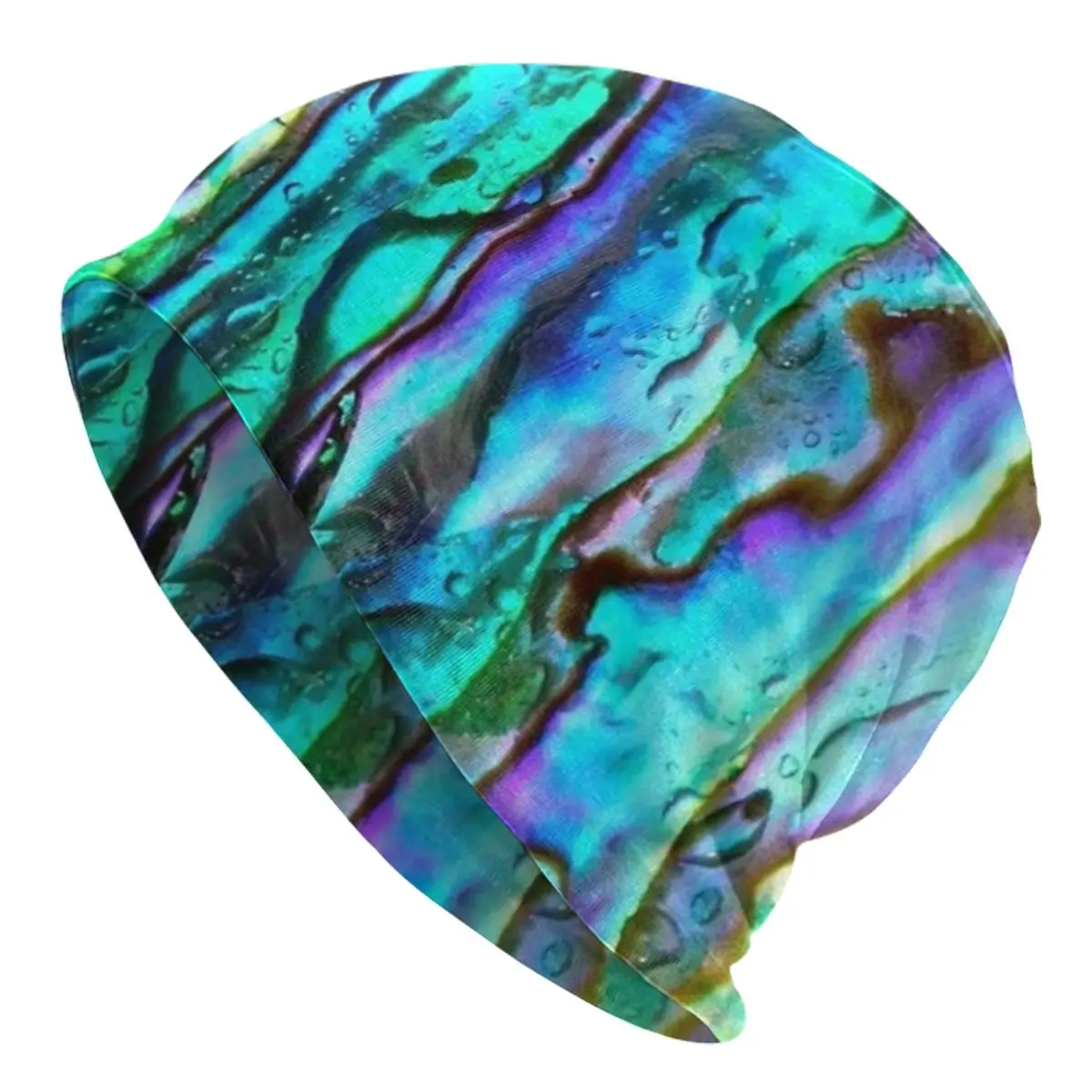 

Abalone Shell Men's Caps For Hat Winter Bonnets Cool Creative Arts The Individuality Funny Harajuku Breathable Trendy Gradient