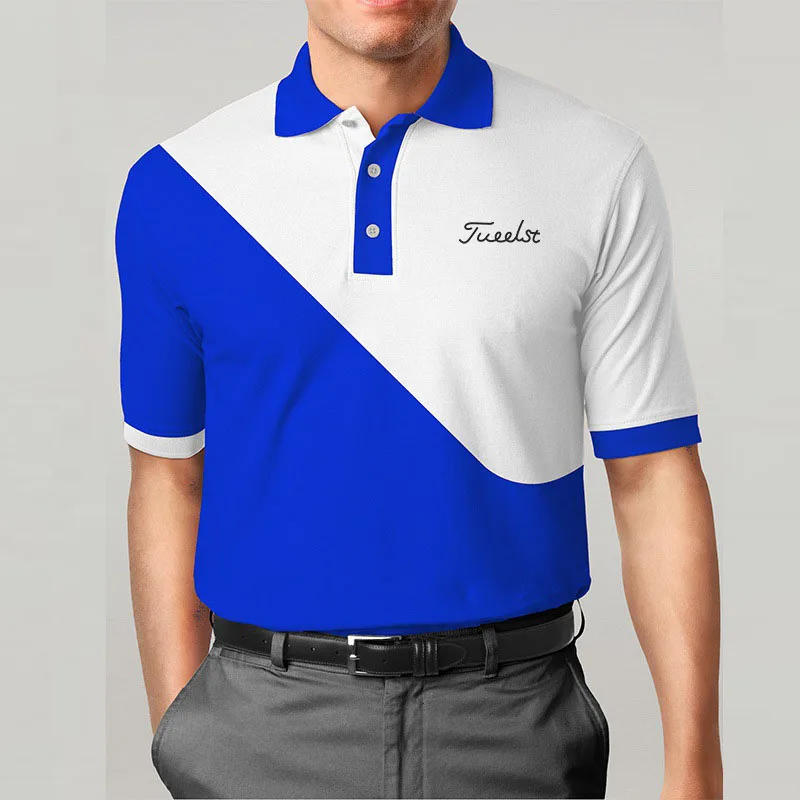 Американский бренд мужские рубашки для гольфа с коротким рукавом спортивная