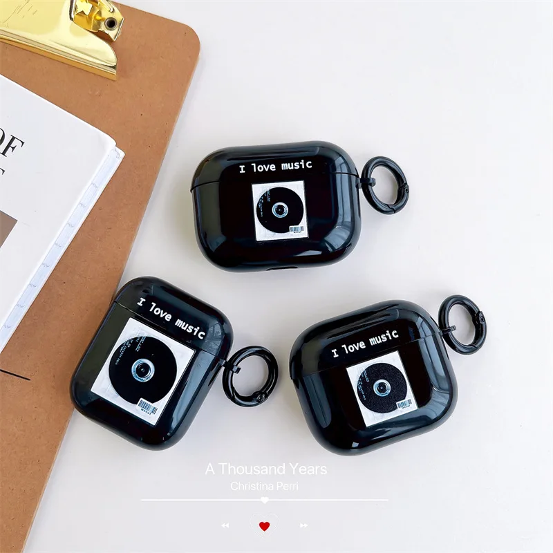 

Bluetooth Earphone Case Kawaii Earphone Case Fresh Simple Small Waist Sweet Gradient English Love Bracelet For Airpods 3