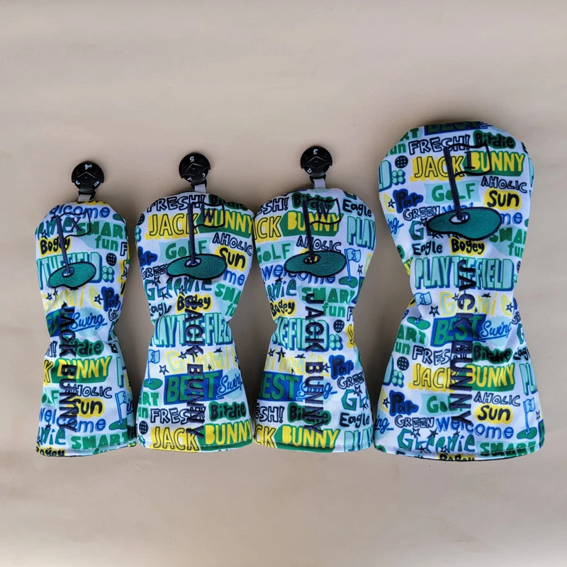 

Деревянный клубный чехол Jack Bunny, чехол для игры в гольф-клуб, чехол на голову, защитный чехол с шариком, Холщовый плюшевый утолщенный чехол