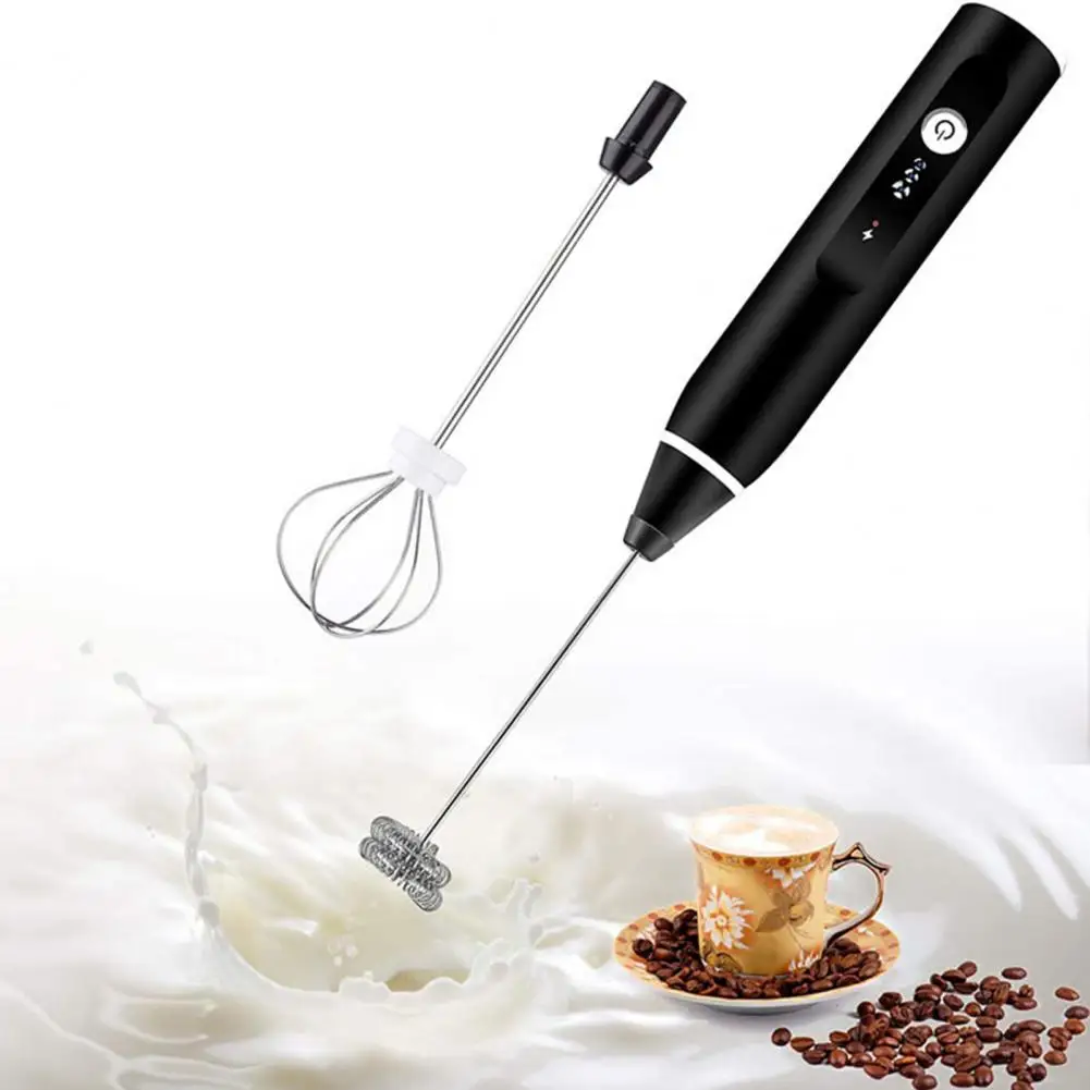 

Egg Beater Portable Electric Egg Whisk Metal Multi-functional Useful Electric Handheld Egg Beater