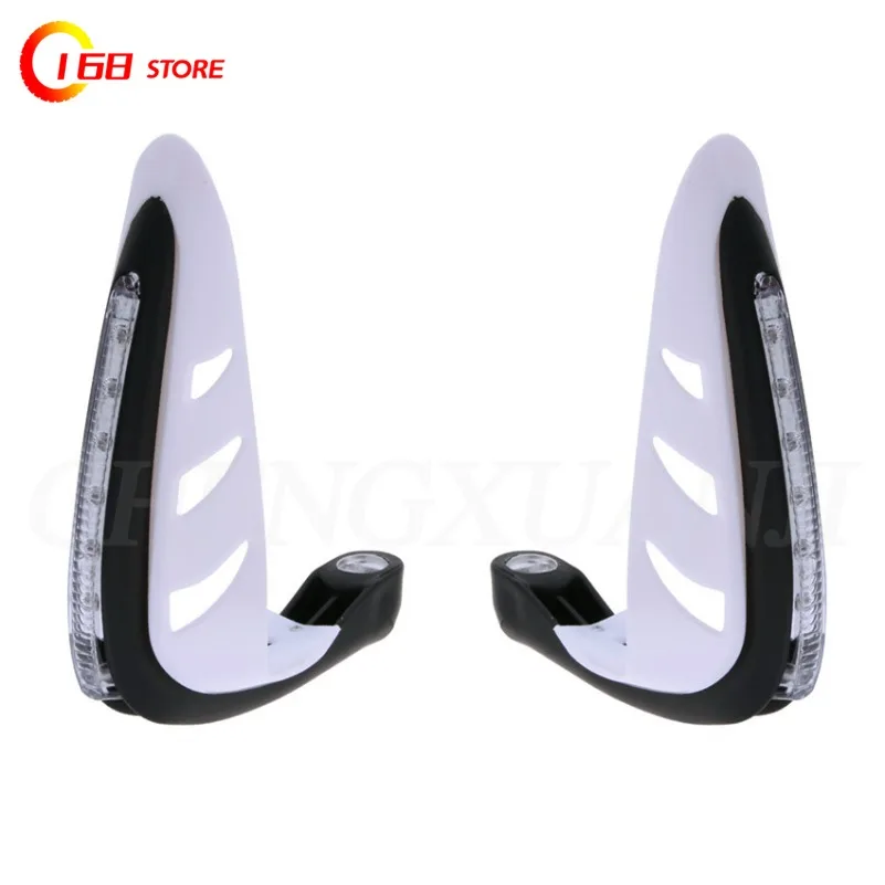

A pair Handlebar Hand Protector w/LED Daytime Runing Light Turn Signals High Quality Plastic Motorcycle Hand Guards