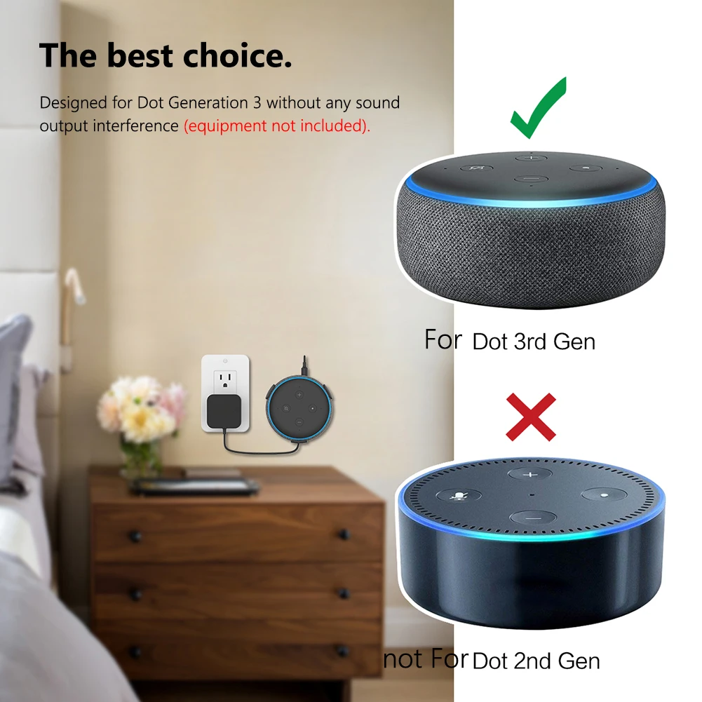 Настенный держатель для динамиков Amazon Echo Dot 3-го поколения подставка умного дома