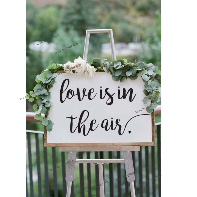 

Love Is In The Air Quotes Vinyl Sticker Wedding Decoration Wall Decals Wedding Sign Board Decal Romantic Wedding Marrird Decor