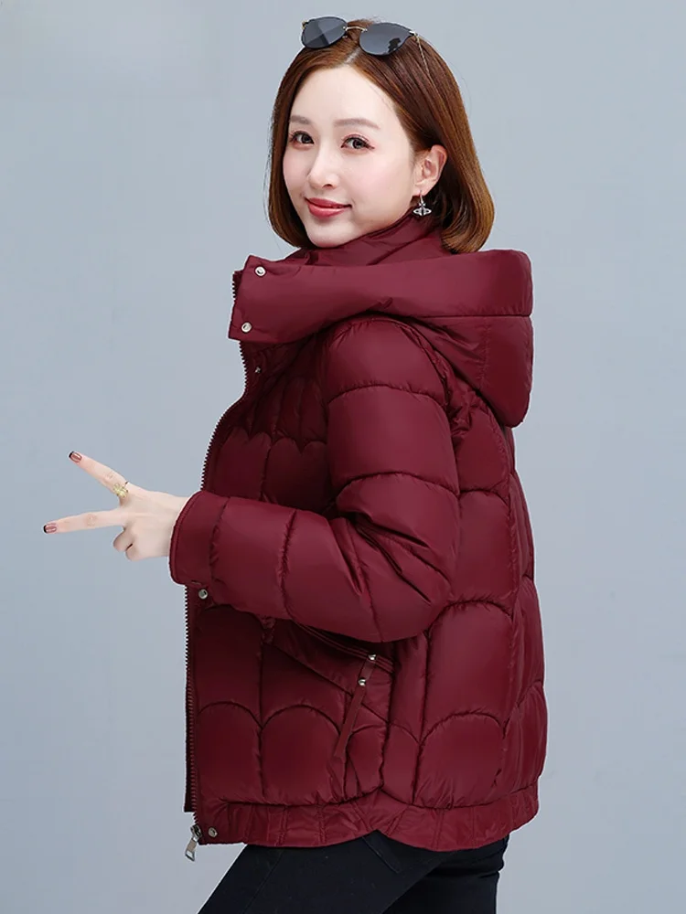 Женский пуховик Woodpecker одежда на хлопковой подкладке зимняя теплая 2024 новое