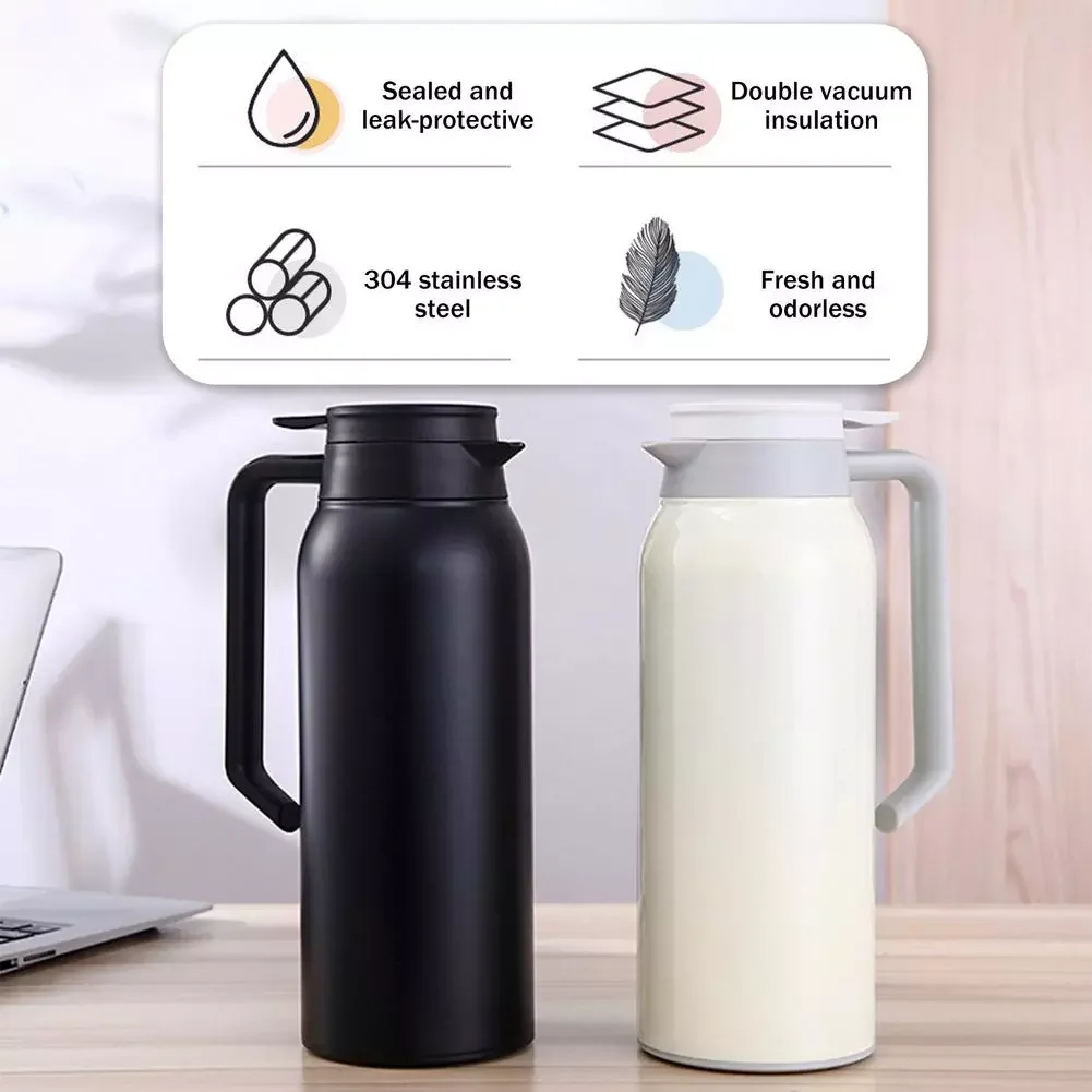 

1.5L Nordic Thermal Insulation Kettle Household Thermal Insulation Pot Vacuum Double Layer Coffee Pot Thermos Hot Water Bottle