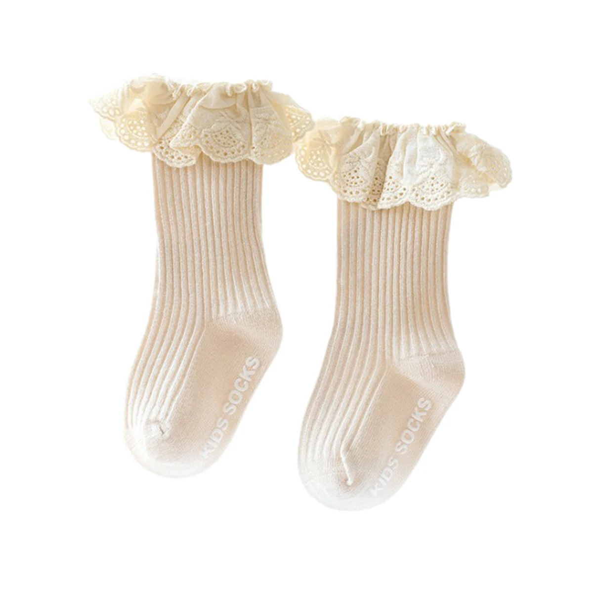 

Cute Bowknot Design Baby Girls Knee High Socks Lace Long Stockings Infants Toddlers Ruffled Socks Uniform Leggings