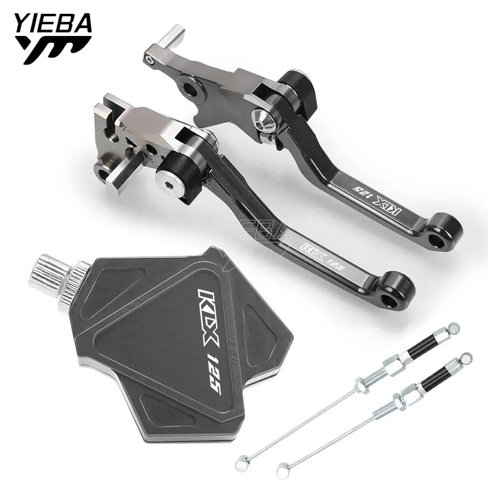 

Motorcycle Short Stunt Clutch Lever Easy Pull Cable System FOR KAWASAKI KLX125 KL X125 2010-2016 Motorbike Brake Clutch Levers
