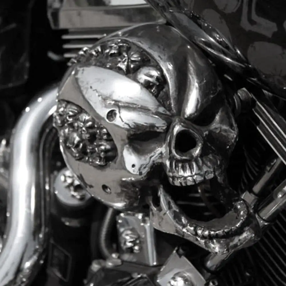 Аксессуары для мотоциклов чехол с черепом Рогом ковбеллом Harley Davidson Dyna Glide Fat Bob Street