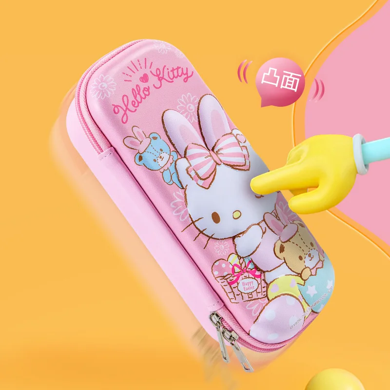 Guangbo Sanrio Hello Kitty Password Lock Elementary School Pencil Case 3D Multi-Functional Large Capacity Female