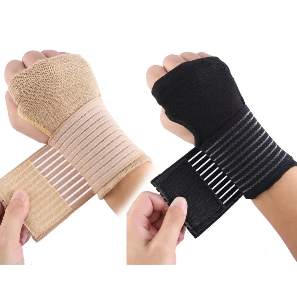 

1 Pair Elastic Bandage Wrist Guard Support Arthritis Sprain Band Carpal Protector Hand Brace Accessories Sports Safety Wristband