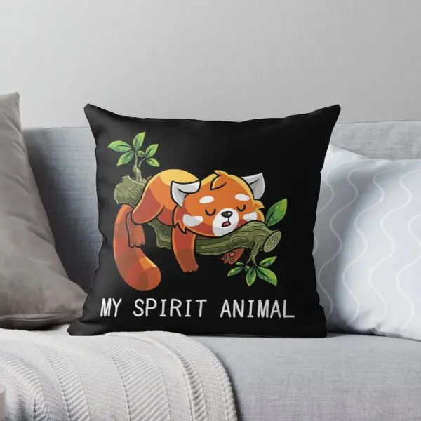 

Red Panda Spirit Animal Printing Throw Pillow Cover Wedding Comfort Fashion Anime Sofa Office Bed Fashion Pillows not include