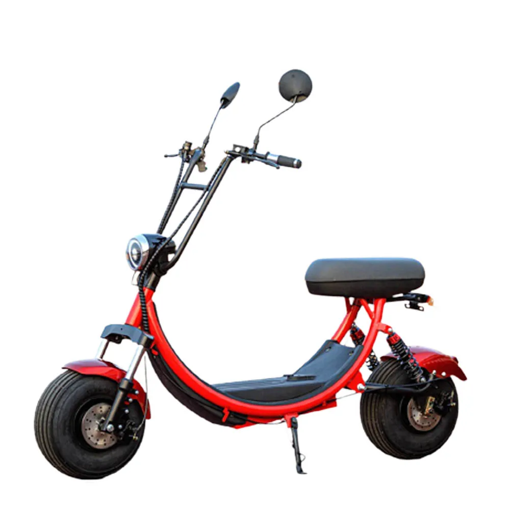 Электромобиль с литиевой батареей 48v1 2/20ah Kick Scooter с двойным дисковым тормозом Harley для поездок среднего размера для взрослых