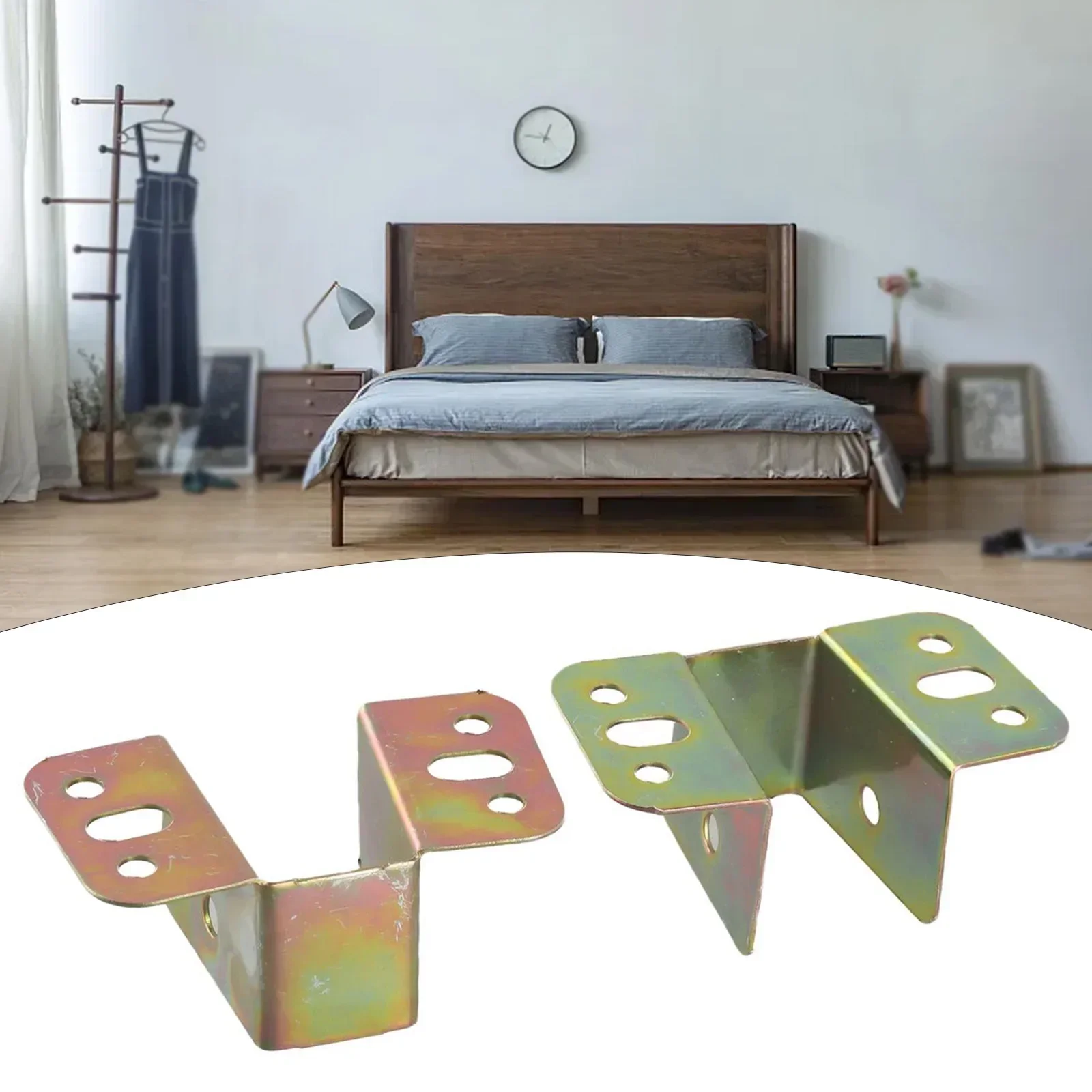 2 шт. U-образный металлический кронштейн для кровати фиксирующий каркас