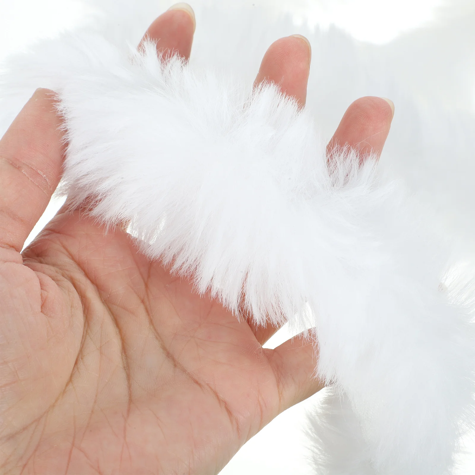 Лента с отделкой из искусственной шерсти и меха для рукоделия рождественский