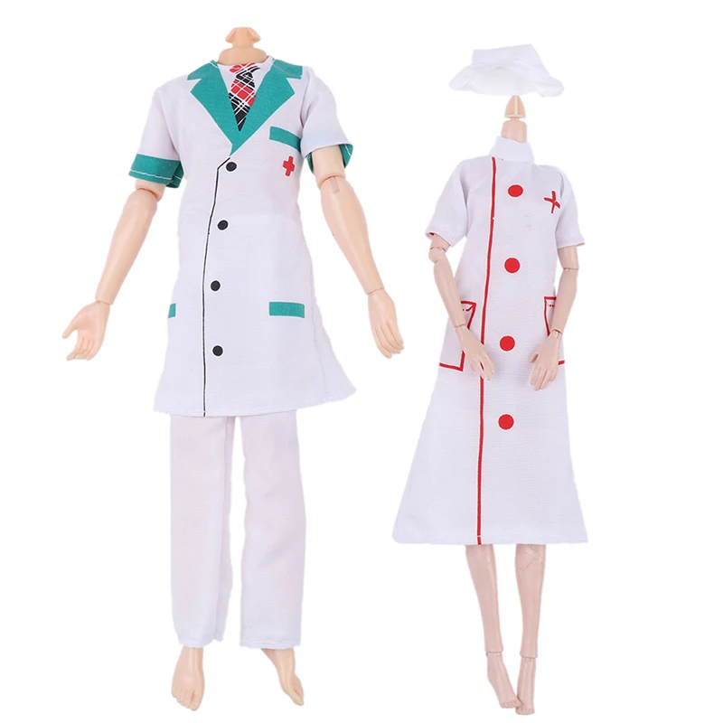 

30 см кукольная одежда ручной работы костюм Доктора медсестры наряд для 1/6 кукол Барби Куклы Аксессуары Подарки для девочек