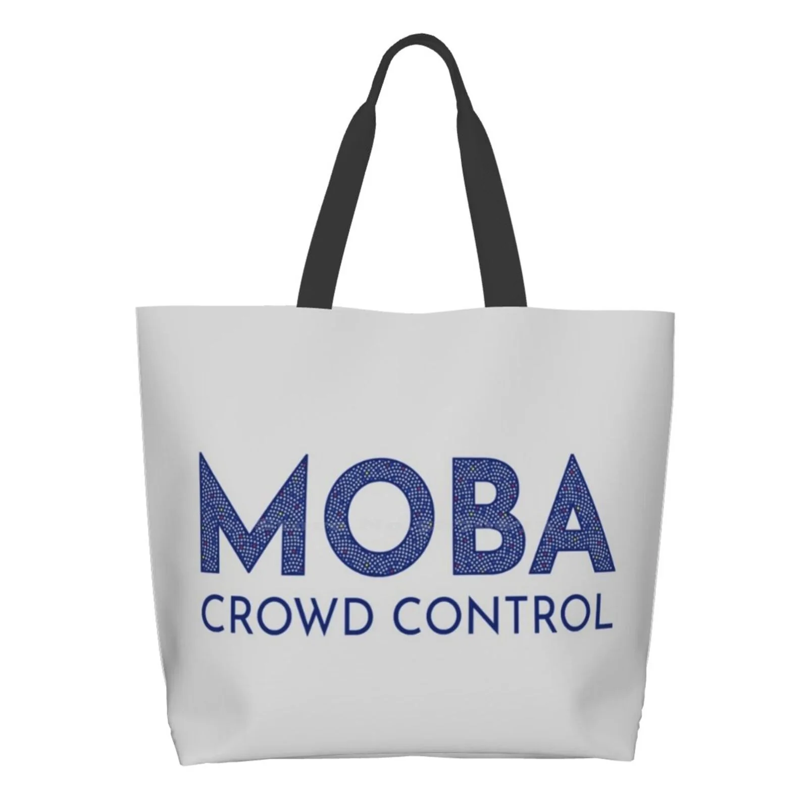 

Moba Crowd Control - Navy Sharkskin Shopping Bags Fashion Casual Pacakge Hand Bag Cc Support Videogame Gamer Esports