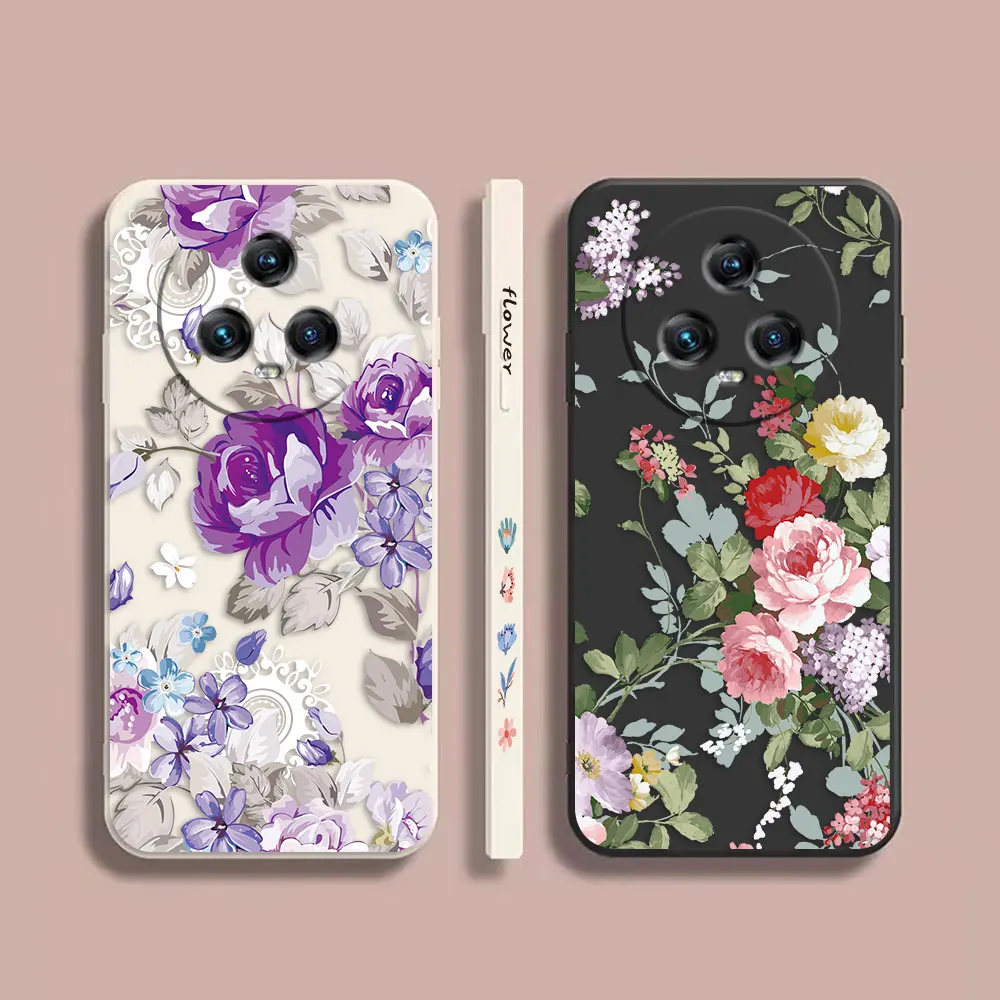 

Case For Honor MAGIC 4 5 Note 10 V10 V20 V30 V40 X10 X20 X30 X40I PLAY 4 5T 6T PRO MAX 5G Case Funda Shell Pretty Purple Flowers